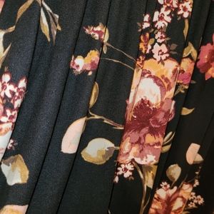 Jessakae Sweet Lovely by Jen, Amelia Floral Maxi: Black w/floral print, XL